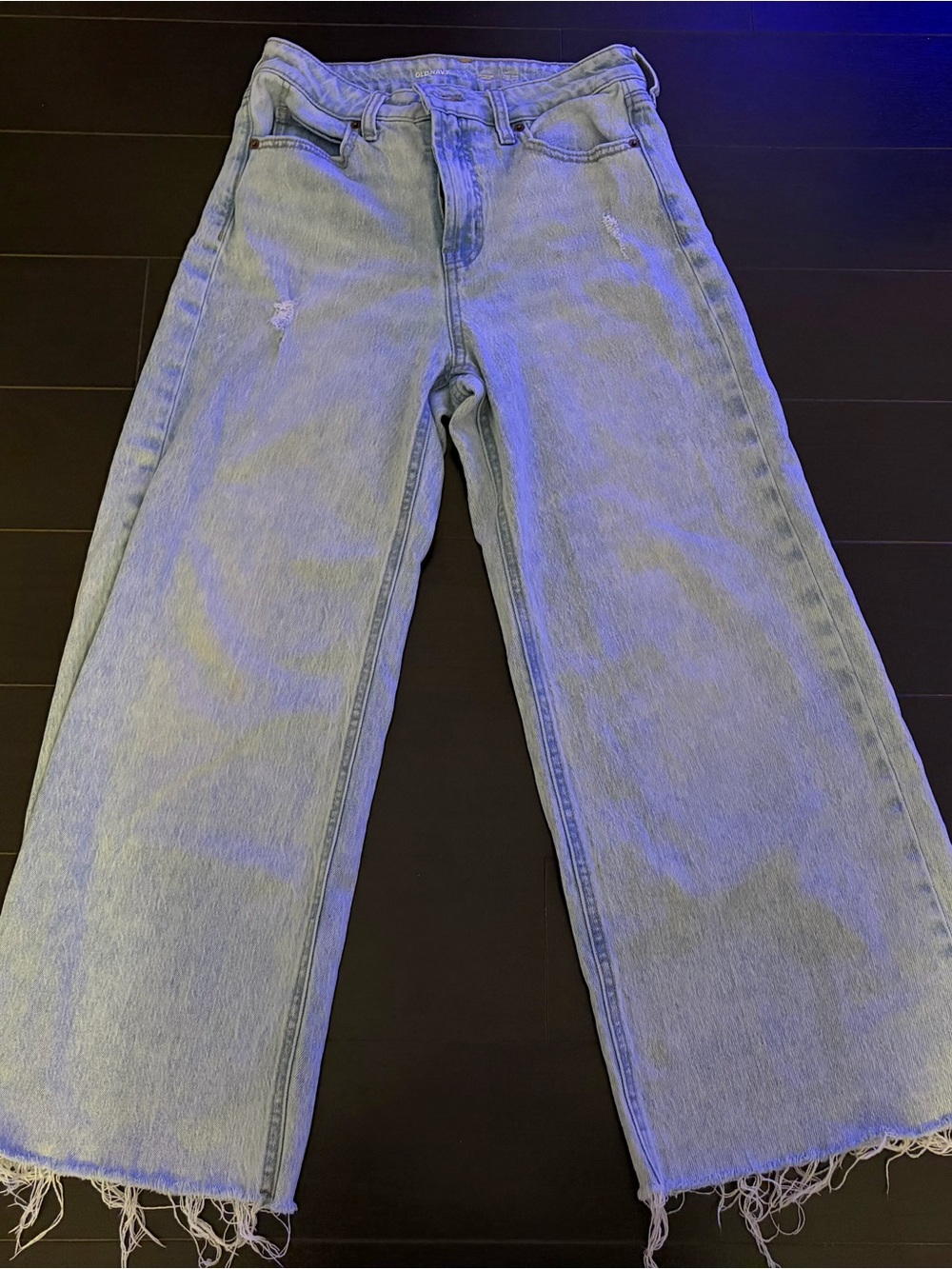 Light Blue Wide-Leg Jeans